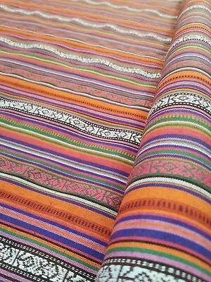 Woven Tapestry 'Mexicana' Stripe In 'Merengue' • £0.99