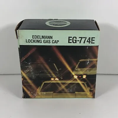 Edelmann Vintage Locking Gas Cap Automotive EG-774E New In Box With Keys Nos • $12.95