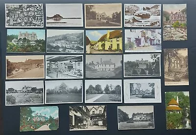 Antique / Vintage Hotel Pub & House Postcards – Sold Individually • £4