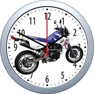 Wall Clock With Motif: Kawa Kawasaki Motorcycle Biker - Free Personalization • £34.51