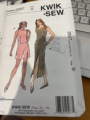 KWIK-SEW Pattern 2507  Misses Tops And Skirts • $6