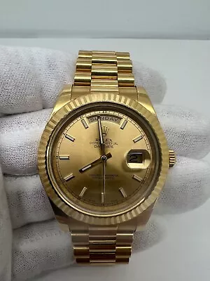 Rolex DayDate 41mm Champagne Presidential Watch 218238 • $34500