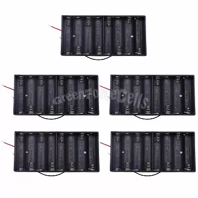 5 Pcs 8 AA 2A 1.5V Battery Cells Plastic Holder Storage Case Box Wired US Stock • $9.19