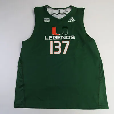 Miami Hurricanes Adidas Practice Jersey - Football Men's Green New • $27.29