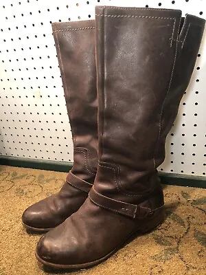 UGG Australia Channing 3184 Brown Tall Leather Riding Boots Size 9 US • $69.99