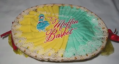 NOS Vintage PEGGY OF CALIFORNIA Muffin Basket With 2 Dish Towels JAPAN • $7.99