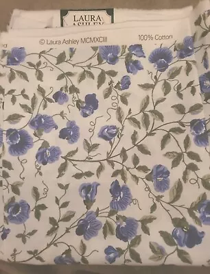 Vintage Laura Ashley Fabric Sweet Pea 1.9m • £25