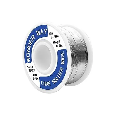 Wonderway Sn63/pb37 Tin Lead Solder With Rosin Core 183? Melting Point Noclean0 • $14.27