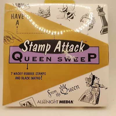 NEW! Rubber Stamp Set-7 In All With A Queen Theme Stamp Attack Queen Sweep  • $13