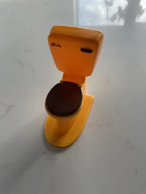 £5 • Buy Sindy Doll Toilet Orange 1970's Vintage Pedigree