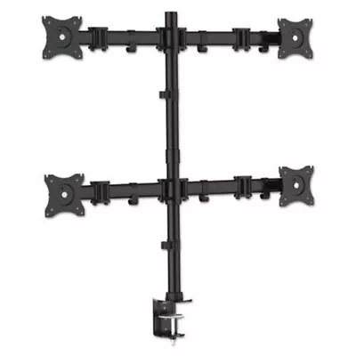 Articulating Quad 13  To 27  Supports 18 Lb Monitor Arms Black MA240 • $161.84