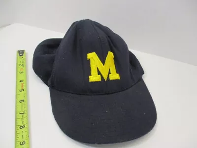 MICHIGAN WOLVERINES Snapback Base Ball Cap Hat Made In The USA Broner Dunhams • $7.97
