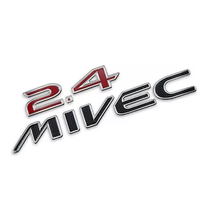 Badge Emblem Logo  2.4 MIVEC  Red Trim For Mitsubishi Space Wagon 2004 2012 • $12.87