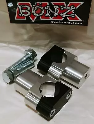 MX BONZ BAR MOUNTS YZ450F 2006-2013 WR450F HANDLEBAR CLAMPS 28mm 1-1/8  FAT BAR • $57.95