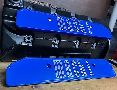 99-04 Mustang Mach 1 4.6L Custom Coil Covers Valve Cover Azure Blue Powdercoat • $200