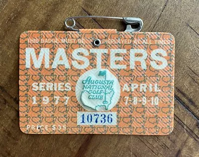 1977 Masters Badge - Small Hole - Augusta National Golf Club - Tom Watson Champ! • $49.99