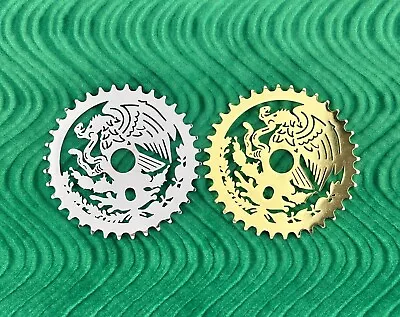 New! Bicycle 36t Laser Cut Mexican Eagle Style Sprocket. • $86.91