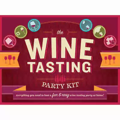 $22 • Buy The Wine Tasting Party Kit - Bottle Covers, Wineglass Markers, Book & More