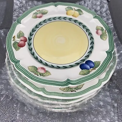 VILLEROY & BOCH French Garden Fleurence 6.75  Bread Butter Dessert Plate Set - 6 • $74.99