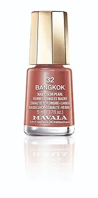 Mavala Free-of-12 Harmful Ingre Mini Nail Polish Bangkok Peach Gold Copper Pearl • $8