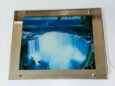 VTG Motion Image Lamp Moving Niagara Falls Waterfall Picture Light Sound Mirror • $69.99