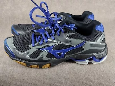 Mizuno Wave Bolt 5 Volleyball Shoes Blue Black Women's Size 7.5 Sneakers • $24.95