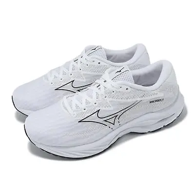 Mizuno Wave Rider 27 Super Wide White Black Men Running Jogging Shoe J1GC2304-58 • $119.99