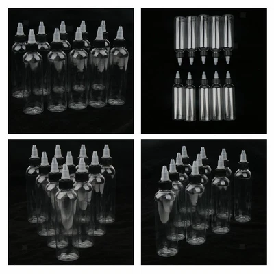 £26.47 • Buy 40x   Empty Plastic Bottles With Twist Top Dropper Nozzle Caps 120ml