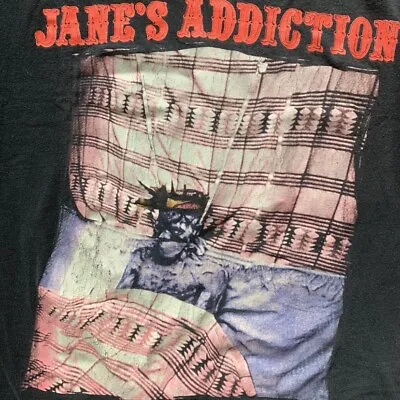 $17.09 • Buy Vintage 1990 JANES ADDICTION Tour Black Men All Size T-shirt BC588