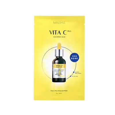 [MISSHA] Vita C Plus Ampoule Mask - 1pcs / Free Gift • $4.52