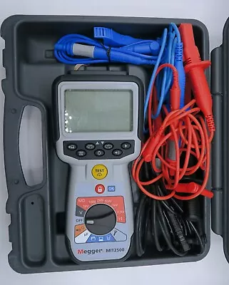 Megger Mit2500 Insulation Tester Digital/Analog Lcd • $900