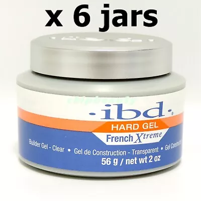 6 Jars IBD French Xtreme Clear 2fl.oz - 56g LED/UV French Xtreme Gel Builder • $118.98