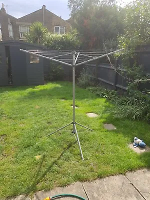 £7 • Buy Rotary Airer Free Standing Outdoor Washing Line Clothes Dryer For Camping Travel