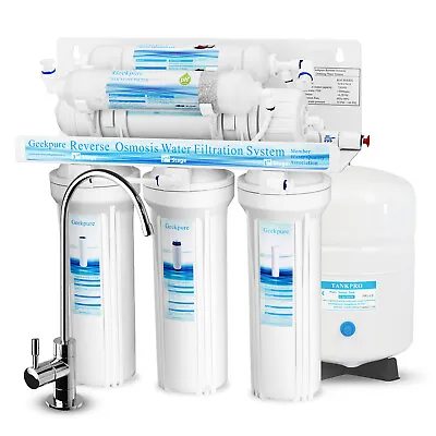 6 Stage Reverse Osmosis RO System Water Filter With Alkaline Filter 75 GPD • $149.99