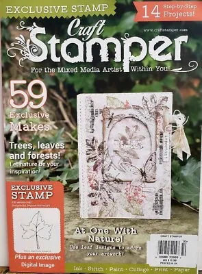 Craft Stamper UK Oct 2019 At One With Nature Exclusive Stamp FREE SHIPPING CB • £16.05