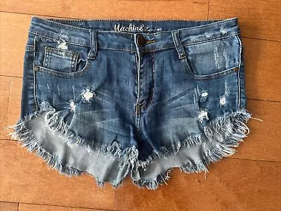 MACHINE NOUVELLE MODE Distressed Denim Shorts - Size L/30 • $12.99