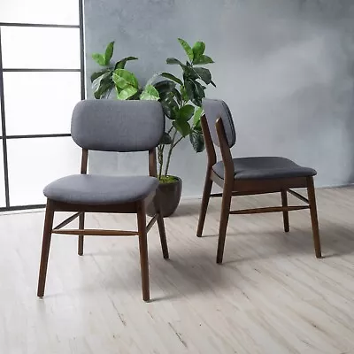 Beatrice Mid Century Wood Finish Dining Chairs (Set Of 2) • $186.12