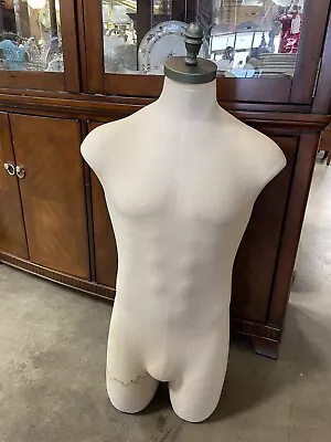 Male Vintage Cloth Manikin Mannequin Torso Store Window Display ￼ Clothing Hats • $99