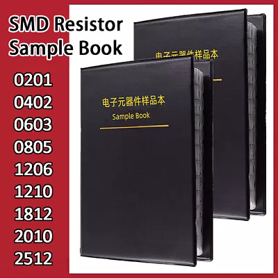 SMD Resistor Electronic Components Kit Assortment Sample Book 0201 0402 0603 • $16.97