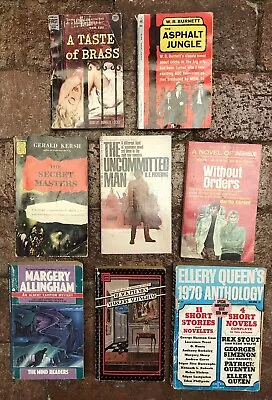 Lot Of 8 Mixed Authors Vintage Mystery Paperbacks • $6