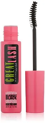 Maybelline New York Great Lash Curved Brush Mascara Blackest Black • $7.49