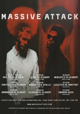 Massive Attack - Splitting The Atom UK Tour Dates... - Full Size Magazine Advert • £5.99