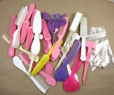 Barbie Beauty Hair Accessories Lot Brushes Combs Etc. Vtg Mattel 70s 80s • $35