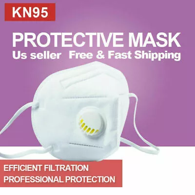 [10 Pcs]KN95 Face Mask(BFE 95%)Non-Medical Disposable Mask With Breathing Valve • $8.89