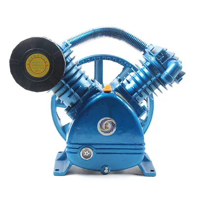 5HP 175 PSI Air Compressor Pump Motor Head Double Stage V-Style 2-Cylinder • $213.75