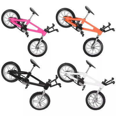  4 Pcs Mini Bike Mountain Model Toys Finger Racing Bicycle Bikes • £9.79