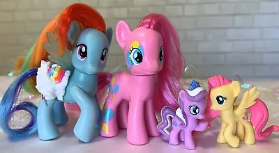 My Little Pony G4 Brushable Lot Pinkie Pie Rainbow Dash Diamond Tiara Figure + • $12.25