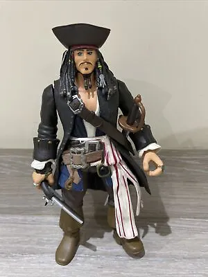 Pirates Of The Caribbean - 7’’ Jack Sparrow - Action Figure - Hat / Sword & Gun • £20