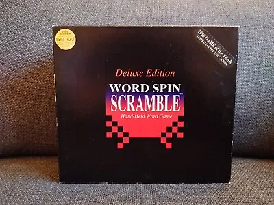 Vintage Word Spin Scramble Game Deluxe Edition 1995 Mensa Select Complete • £14.99