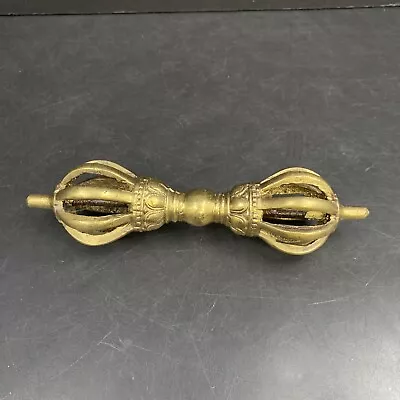 $76.49 • Buy Vintage 7  Dorje Vajra 8 Spoke Pestle Buddhist Solid Brass Tibetan Buddhism